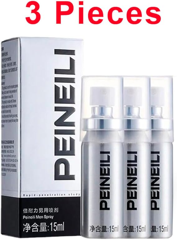 3 Pack Sex Delay Spray Long Lasting for Men - 15ml, 60 Minutes Erection Sexual Spray for Men