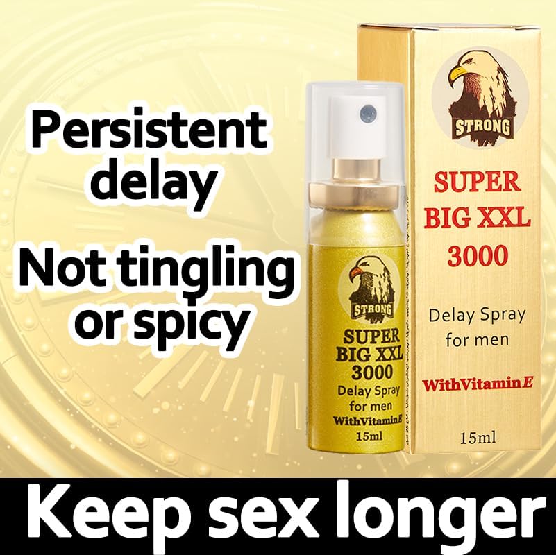 2PCS Super Big XXL 3000 Delay Spray for Men with Extra Vitamin E,Premature Ejaculant Supplement Spray,Extra Strong Delay Spray,Make Your Parterner Satisfied & Happy Tonight