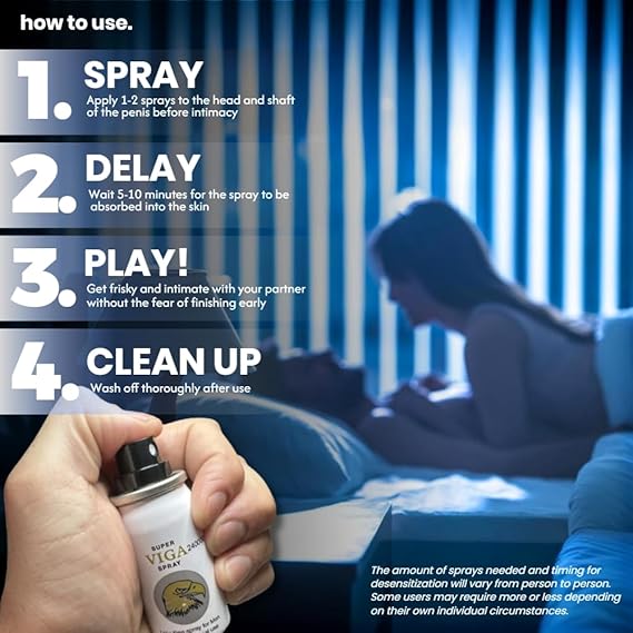 240000 Delay Spray for Men | Last Longer in Bed | 150 Sprays | Desensitizing for Premature Ejaculation PE | 45ml | Helps Prolong and Control Climax