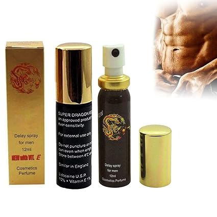 2PCS Super Dragon 6000 Delay Spray For Men With Extra Vitamin E,Premature Ejaculant Supplement Spray,Extra Strong Delay Spray,Make Your Parterner Satisfied & Happy Tonight