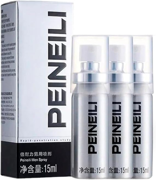 3 Pack Sex Delay Spray Long Lasting for Men - 15ml, 60 Minutes Erection Sexual Spray for Men