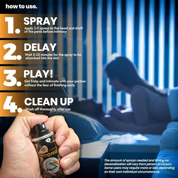 VIGA 1 Million Strong Delay Spray for Men | Last Longer in Bed | 150 Sprays | Desensitizing for Premature Ejaculation PE | 45ml | Helps Prolong and Control Climax