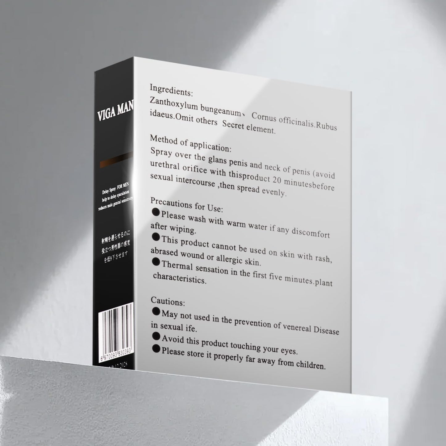 Delay Spray, Male desensitizing Spray,Male Climax Control Gentle Non-irritating No Odor, External Delayed Spray to Last Longer in Bed (15ml)