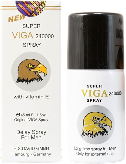 240000 Delay Spray for Men | Last Longer in Bed | 150 Sprays | Desensitizing for Premature Ejaculation PE | 45ml | Helps Prolong and Control Climax