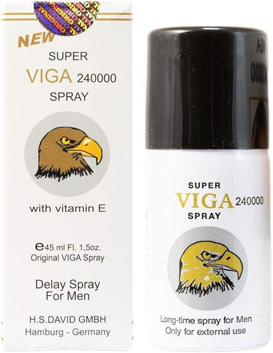 240000 Delay Spray for Men | Last Longer in Bed | 150 Sprays | Desensitizing for Premature Ejaculation PE | 45ml | Helps Prolong and Control Climax