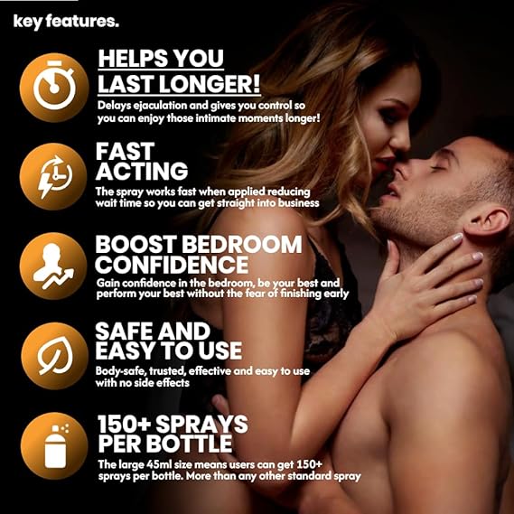 VIGA 1 Million Strong Delay Spray for Men | Last Longer in Bed | 150 Sprays | Desensitizing for Premature Ejaculation PE | 45ml | Helps Prolong and Control Climax