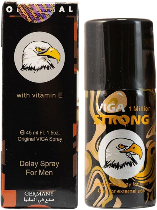 VIGA 1 Million Strong Delay Spray for Men | Last Longer in Bed | 150 Sprays | Desensitizing for Premature Ejaculation PE | 45ml | Helps Prolong and Control Climax