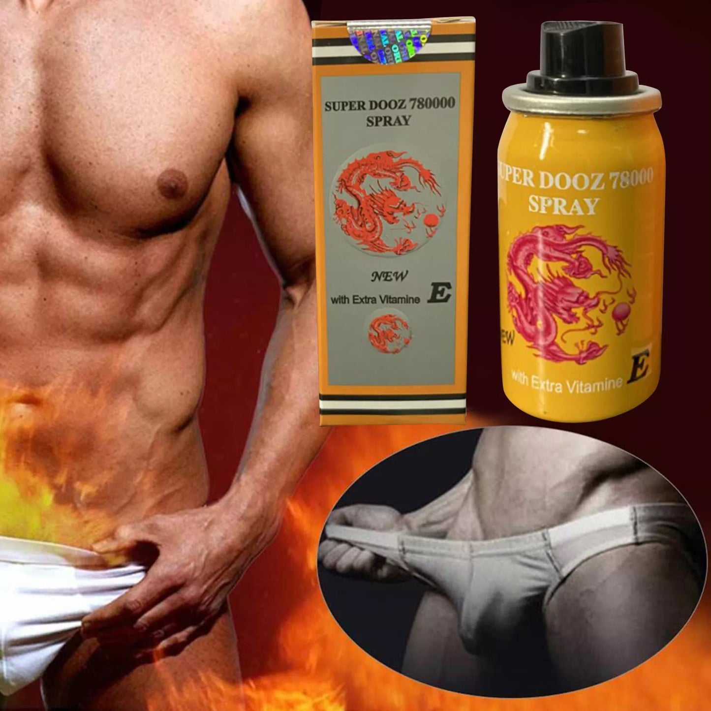 Super Dooz 780000 Spray New with Extra Vitamine E 45ML—Reduces Male Delayed Eja