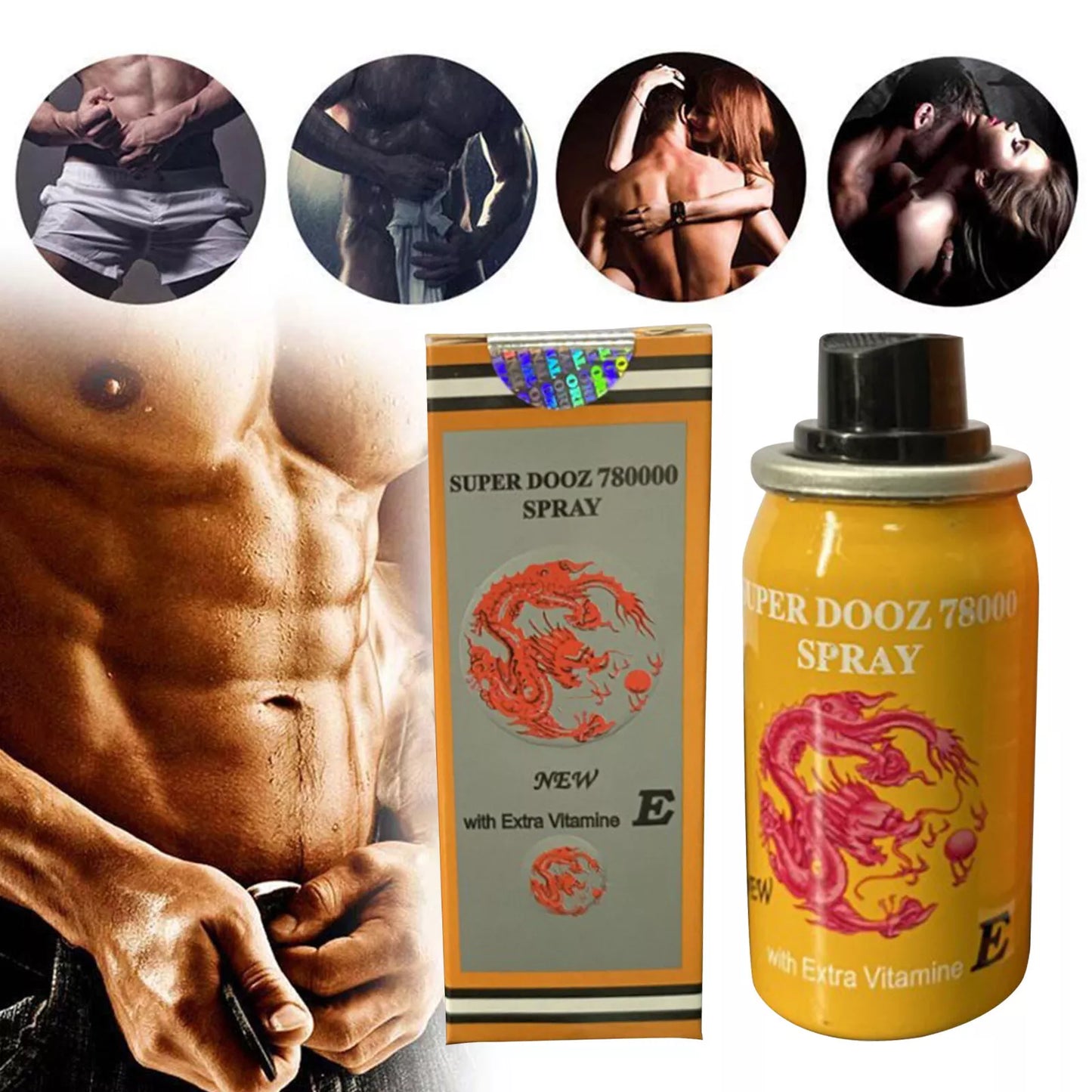 Super Dooz 780000 Spray New with Extra Vitamine E 45ML—Reduces Male Delayed Eja